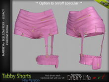 TABBY FEMALE SHORTS PINK - MESH - Maitreya Lara, Belleza Freya, Legacy - FashionNatic