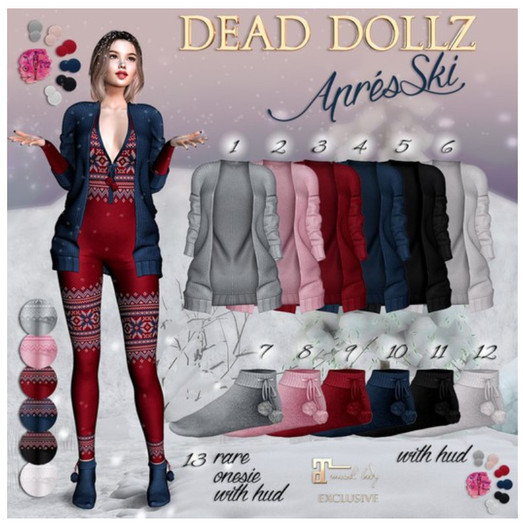 6. Dead Dollz - Apres Ski - Cardigan - White