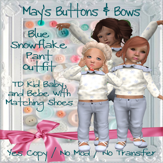 MBB * Blue Snowflake Pant Outfit (TDK,B&Bebe)