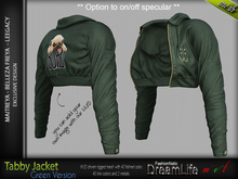 TABBY FEMALE JACKET GREEN COLOR - MESH - Maitreya Lara, Belleza Freya, Legacy - FashionNatic