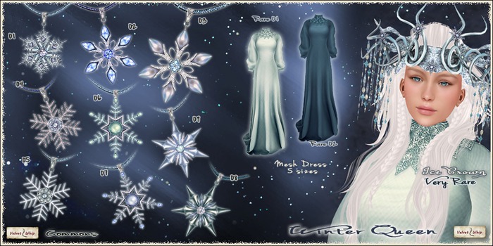 [V/W] Winter Queen ULTRARARE RARE1 5xcommons