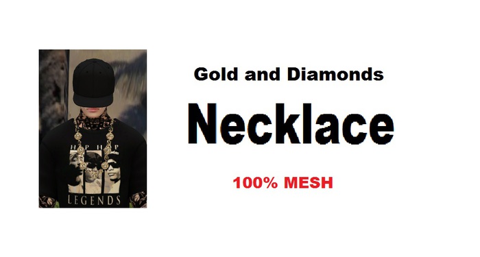 GOLD&DIAMONDS Necklace 900L$ Full Mod and Trans