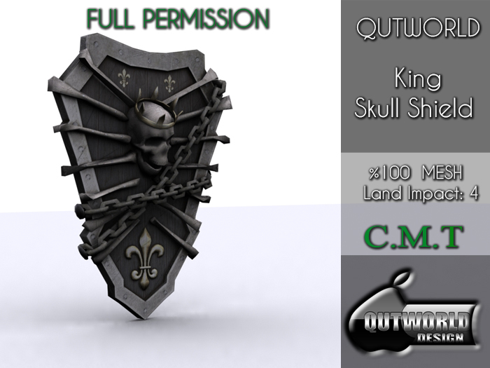 .::QUTWORLD King Skull Shield::.FP Unpack (ADD)