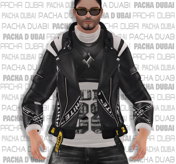 PACHA_Black Leather Rider Jacket -Black_X