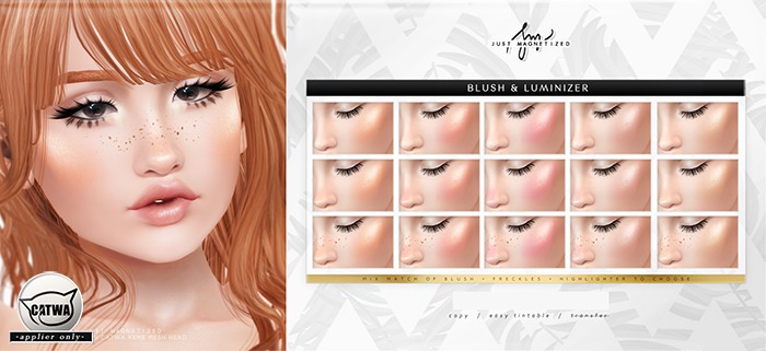 Just Magnetized - Blush & Luminizer for CATWA