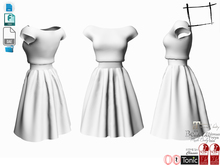 Dae Obj FBX For Blouse With High Waist Midi Skater Skirt Slink,Maitreya,Ocacin ,Belleza,Tonic 