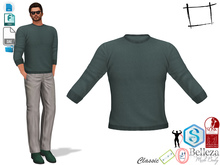 Dae Obj FBX Handsome Green Round Neck Sweater Slink Male, Belleza Jake, Signature Gianni, Onupup, Gamit