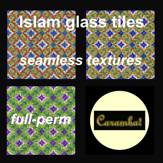 Islam glass tiles - textures