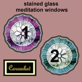 stained glass meditation windows - textures