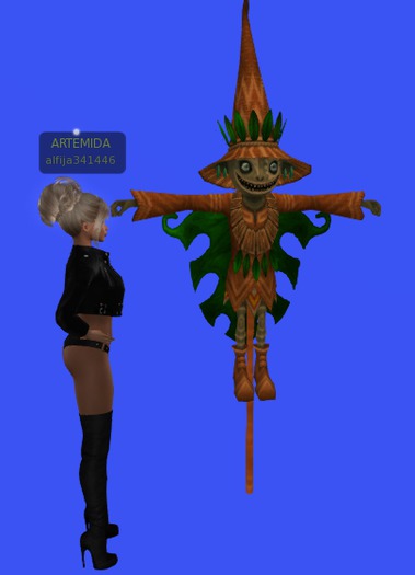 Cheerful garden Scarecrow
