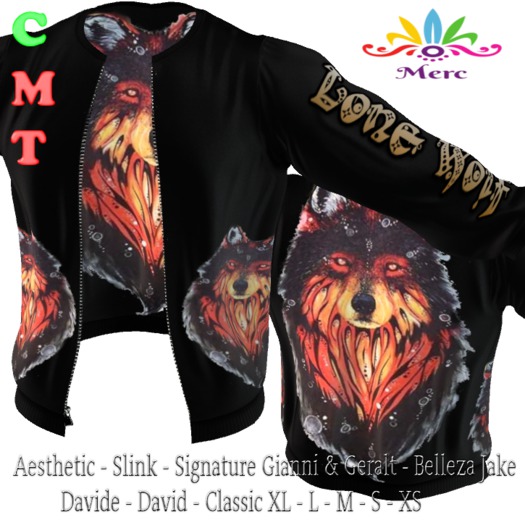 M - JACKET - Lone Wolf R  - Most Fits Male
