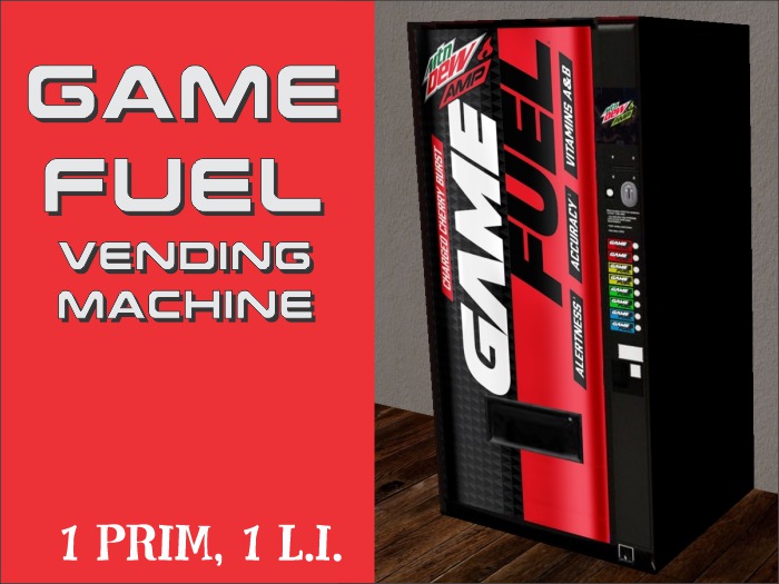 Second Life Marketplace Vending Machine Mtn Dew Game Fuel