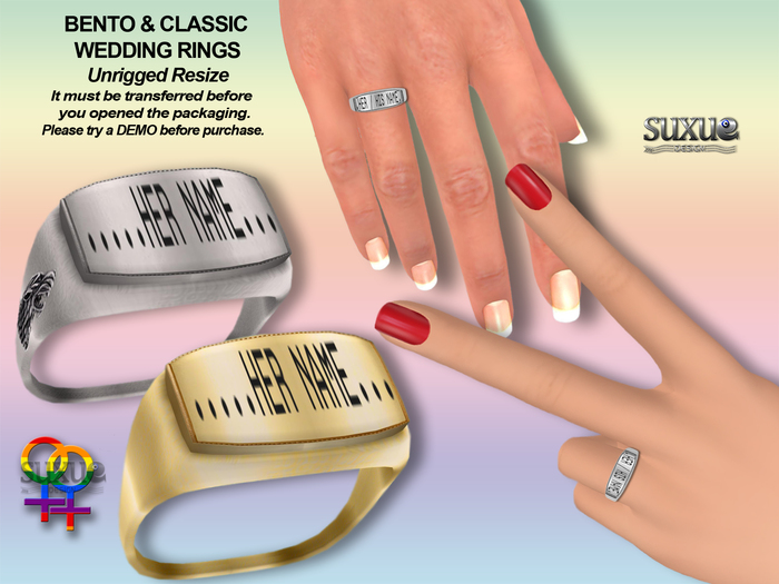 Rings Bento 2 Female Name Write Demo