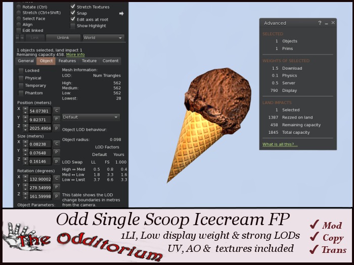 Odd Single Scoop Icecream Full Perm
