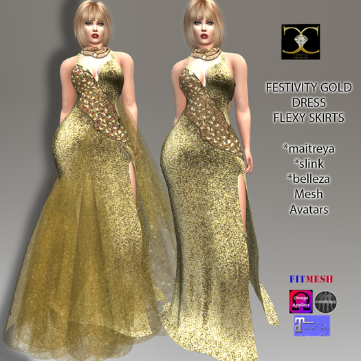 FESTIVITY GOWN GOLD