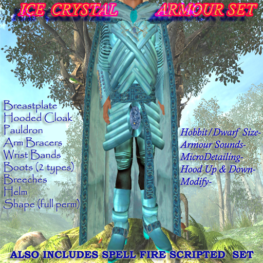 Ice Crystal Armour- Small Avatars - BOXED