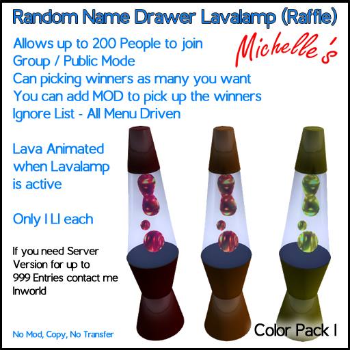 Lavalamp Raffe Name Drawer Pack 1