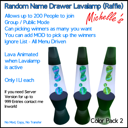 Lavalamp Raffe Name Drawer Pack 2