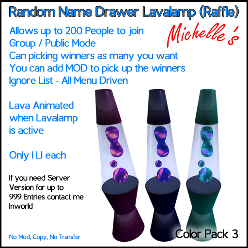 Lavalamp Raffe Name Drawer Pack 3
