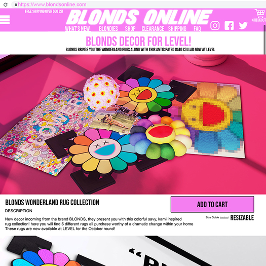 <BLONDS> // WONDERLAND RUG SET