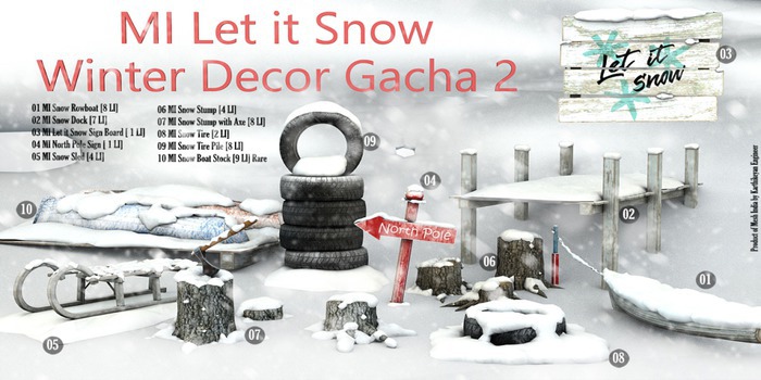 03 MI Let it Snow Sign Board [ 1 LI]