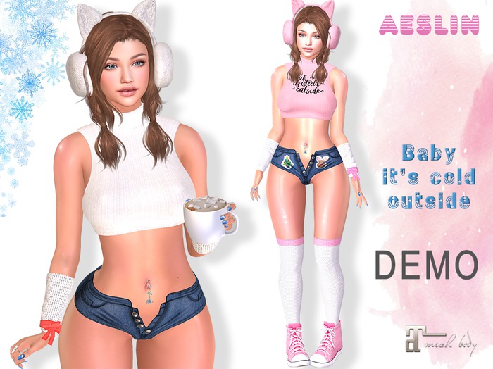 Aeslin DEMO - Baby it's cold outside Full Outfit Maitreya