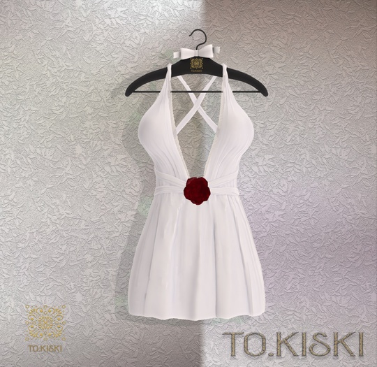 TO.KISKI - Kendra Mini Dress with Lace - White (Add)