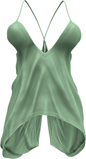 RIOT / Phoebe Wrapped Tank - Moss