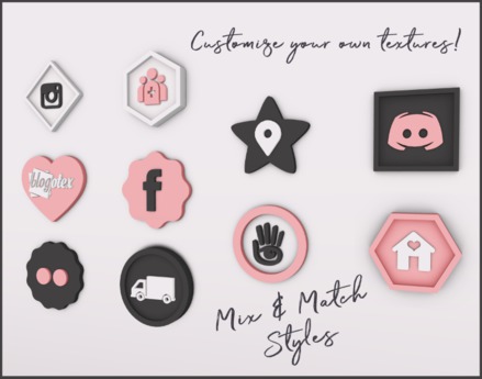 Second Life Marketplace - [TR] Social Media Icons