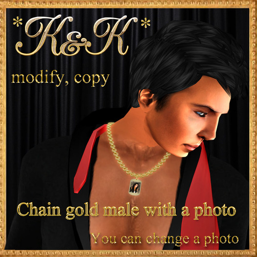 *K&K*Chain gold male with a photo