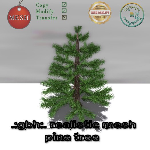 .:GBH:. Realistic mesh pine tree with shadow