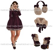 Foxes - Woodland Wonderland - 4 Piece Set - Plum