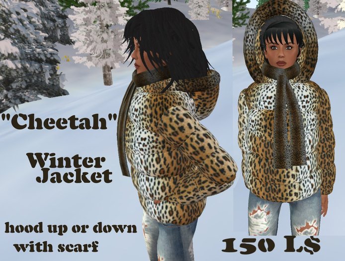 ❤ Cheetah Winterjacket ❤ stylish and warm ❤
