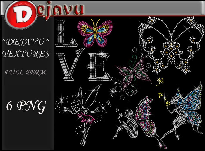 ^^Dejavu^ Full Perm Rhinestone ButterFly Png 03