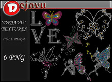^^Dejavu^ Full Perm Rhinestone ButterFly Png 03