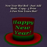 New Year Hat Red - Just Add