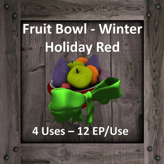 DFS Fruit Bowl - Winter Holiday Red (Texture)