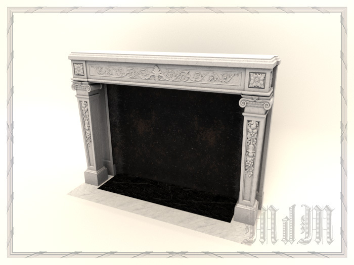 Boudoir de la Reine - Fireplace  (Original)