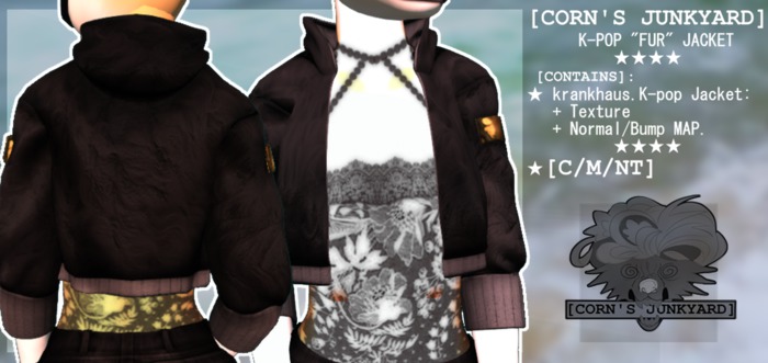[CORN'S JUNKYARD] K-POP "FUR" JACKET - TEXTURE MOD