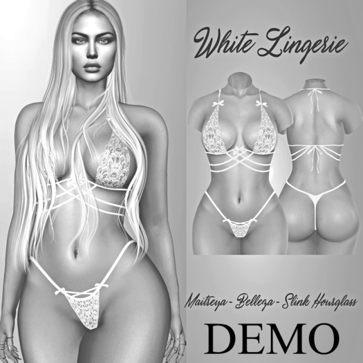[LS] WHITE LINGERIE DEMO