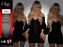 Brunsen! Mel Sexy Dress Set Black