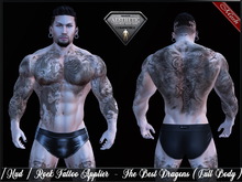  [HUD] Tattoo Applier Aesthetic - The Best Dragons ( Full Body ) 