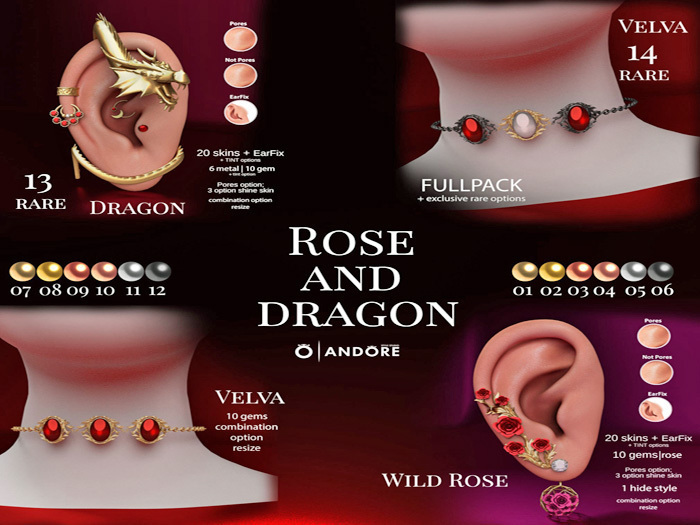  :ANDORE:-:Gacha:- Rose and Dragon [5] 
