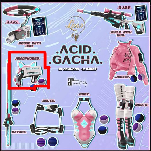 Luas Acid Headphones Purple