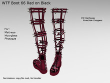 [REC] -WTF Boot 66 Red on Black-BOX