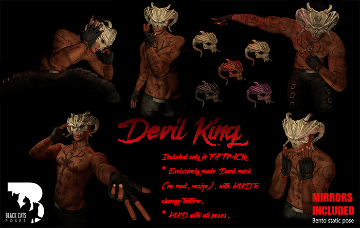 Black Cats poses - Devil King FATPACK + mirrors