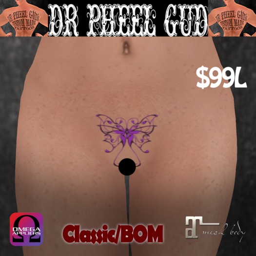 DrPheelGud Butterfly Kiss Tattoo