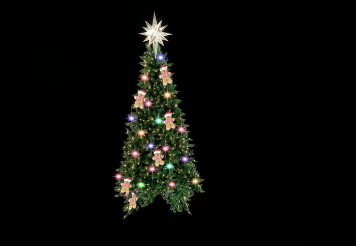 Musical Christmas tree gingerbread