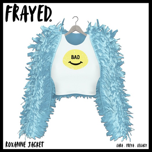 Frayed - Roxanne Jacket - Baby Blue
