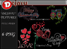 ^Dejavu^ Full Perm Rhinestone Valentines Png